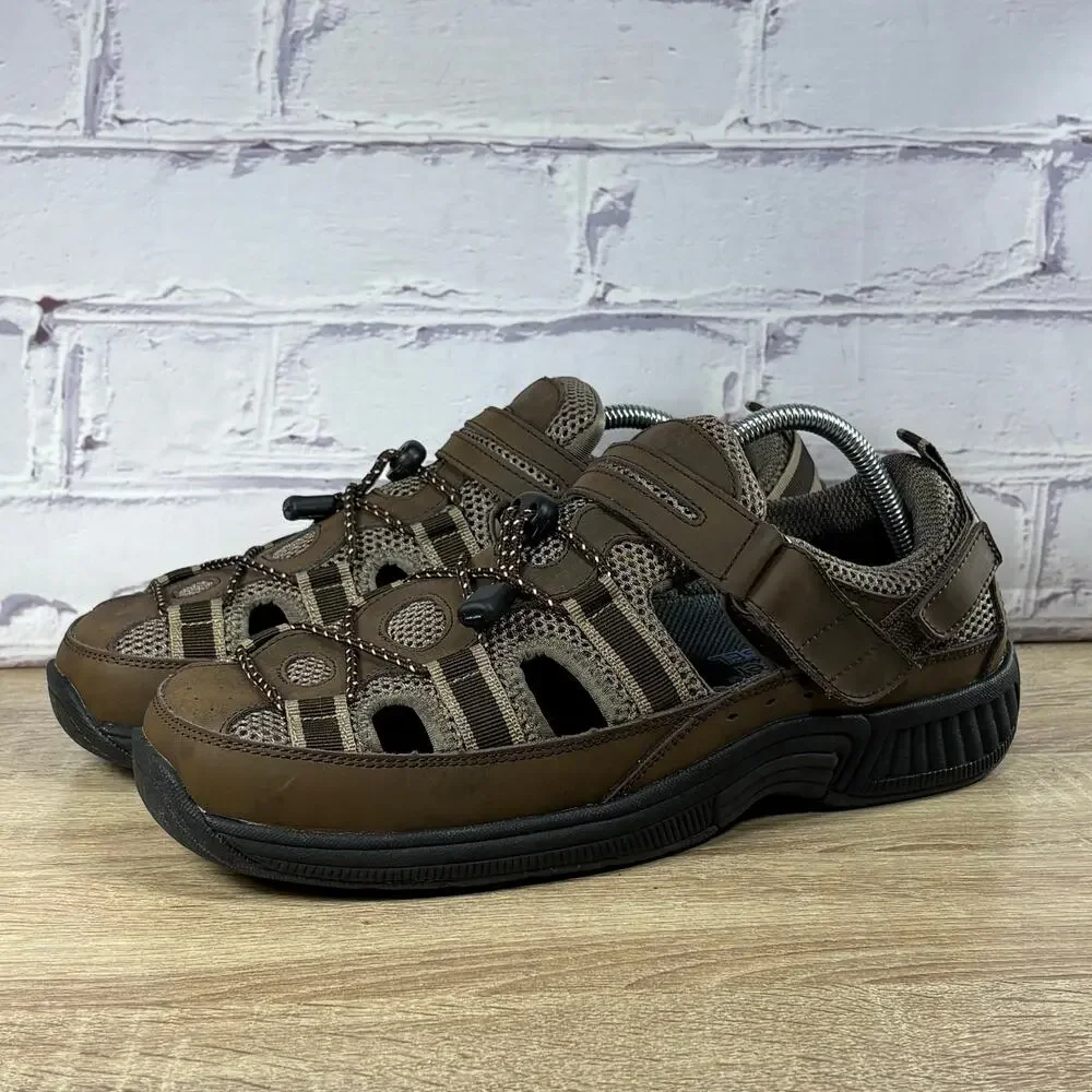 Orthofeet 573 Fisherman Sandals Men's 10 XX-Wide 6E Clearwater Walking Shoes